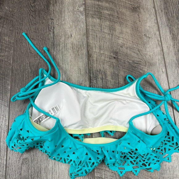 VS Teal Flounce Swim Top - Picture 8 of 8
